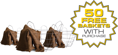Free basket promotion with purchase of a tree spade