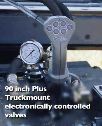 Truck mount tree spade controller